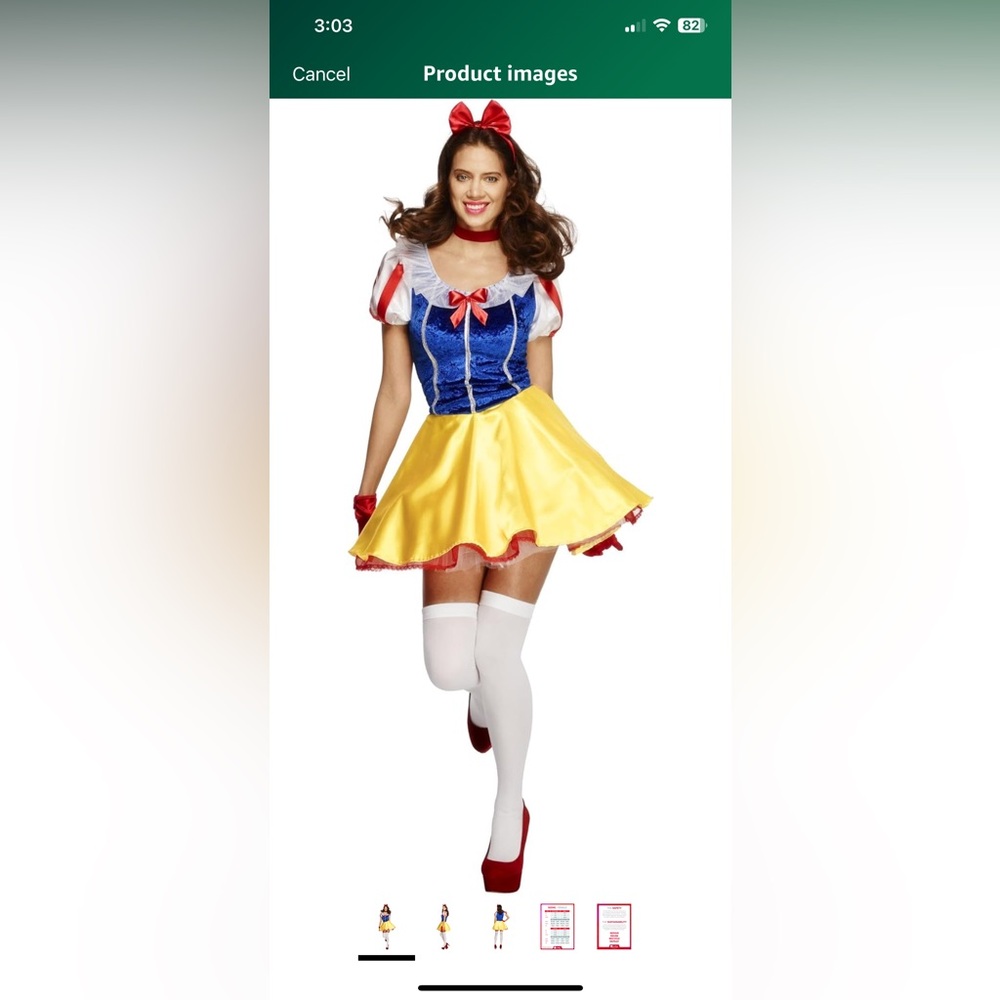 Princess Snow White women costume. Size medium.
